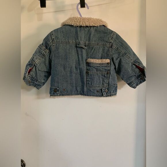 Mish Jeans Mish Boys Faux Fur Lined Denim Jacket Size 12MOS - Picture 6 of 9
